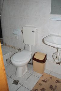 Koupelna v ubytování Casa Olanescu