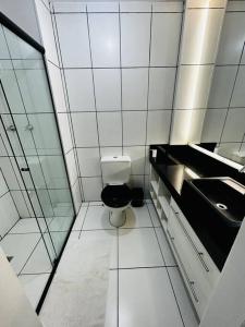 Ett badrum på Condomínio Vista Politécnica