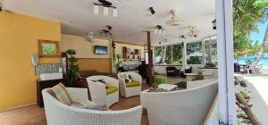 Posezení v ubytování Liberty Guesthouse Maldives