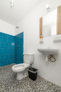 Phòng tắm tại Casa Leon Rinconada