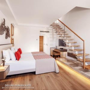 Postel nebo postele na pokoji v ubytování Akka Antedon Hotel - Premium Ultra All Inclusive