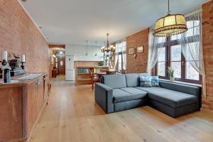 Χώρος καθιστικού στο Sauna Retreat w Zaułku Św Bartłomieja by Downtown Apartments