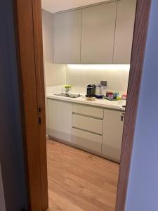 Kuhinja oz. manjša kuhinja v nastanitvi Oriana Villa Guest House