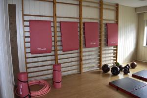 Posilňovňa alebo fitness centrum v ubytovaní Ośrodek Wypoczynkowy Ania Dźwirzyno