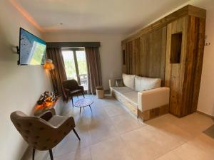 Część wypoczynkowa w obiekcie Les Trois Chaufatons - Chalets Boutiques