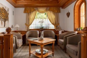 Χώρος καθιστικού στο Hotel Gianna