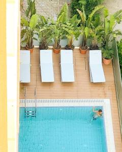 Bazén v ubytování Amfora Hotel & Spa nebo v jeho okolí