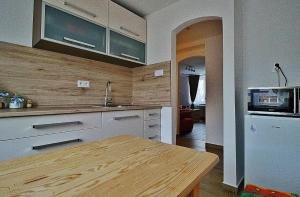 Kuchyň nebo kuchyňský kout v ubytování Apartmán 4M Tatry
