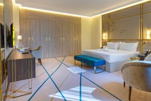 Katil atau katil-katil dalam bilik di Green Park Hotel
