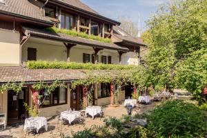 Zahrada ubytování La Verniaz et ses Chalets