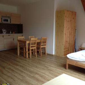 Kuchyň nebo kuchyňský kout v ubytování Apartment Vlčice u Trutnova