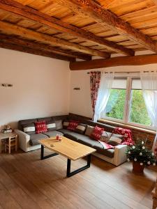 Χώρος καθιστικού στο Pokoje u Jasia i Małgosi