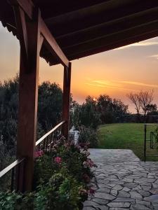 The sunrise or sunset as seen from A villát or nearby