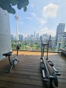 Fitnesscenter och/eller fitnessfaciliteter på Ceylonz Suites KL Bukit Bintang