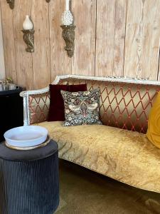 Posezení v ubytování B&B De Kamer Hiernaast