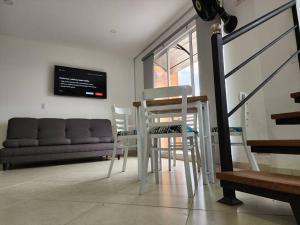 Posezení v ubytování Alojamiento, Penthouse, Dúplex, Jacuzzi