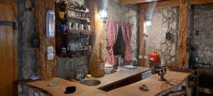 kuchnia z blatem i zlewem w pokoju w obiekcie Kuća za odmor Grujić w mieście Kolašin