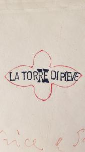 a drawing of a plane with the words la torre die rave at La Torre di Pieve in Pieve Santo Stefano