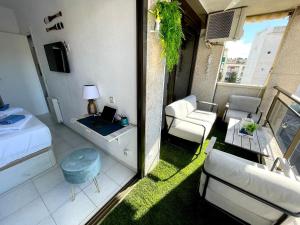 Posedenie v ubytovaní Apartemento piscina centro calella 3 min playa