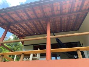 Balkón nebo terasa v ubytování Bangalô Refúgio na Mata