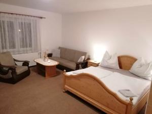 Postel nebo postele na pokoji v ubytování Apartmán Dobrá mysl