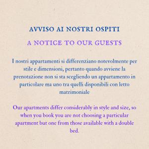 eine Mitteilung an unsere Gäste in einem maschinengeschriebenen Dokument in der Unterkunft Corte Uccellanda Relais in Monzambano