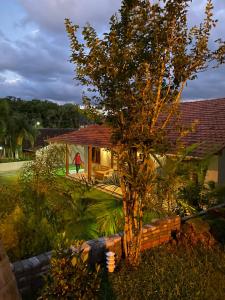a house with a tree in the yard at Bella Pousada in Pomerode