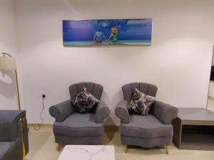 Prostor za sedenje u objektu Wave View Hotel