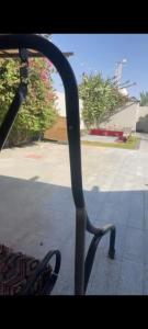 a view of the handle of a seat of a bus at شاليه تريك in Buraydah