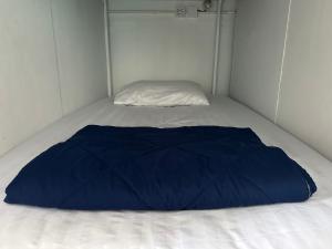 Ένα ή περισσότερα κρεβάτια σε δωμάτιο στο Blue Flow Hostel
