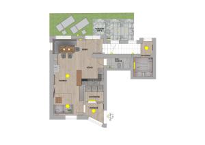 Grunnteikning Kuckuck Hinterthal - Appartements