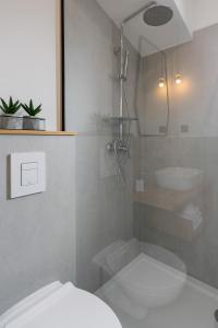 Koupelna v ubytování Hvar Top View Apartment + 12 fotografií