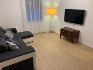 TV a/nebo společenská místnost v ubytování Eisenbahn