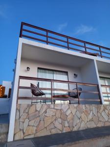 Balkon ili terasa u objektu Entre Serras Gastropub e Chalés