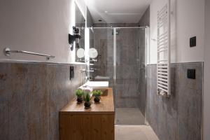 Koupelna v ubytování Hotel Villa Melì