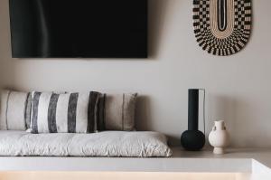 TV a/nebo společenská místnost v ubytování Castor & Pollux
