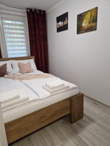 Posteľ alebo postele v izbe v ubytovaní Apartament w Śródmieściu
