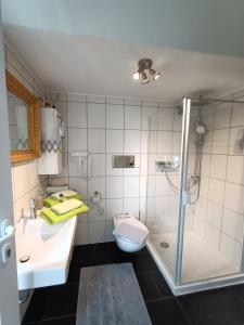 Koupelna v ubytování Haus Tourneur