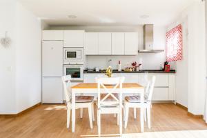 Kuchyň nebo kuchyňský kout v ubytování Apartamento IRMASOL