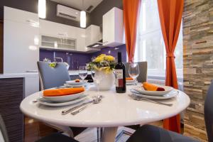 Posezení v ubytování VisitZagreb Apartment