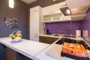 Kuchyň nebo kuchyňský kout v ubytování VisitZagreb Apartment