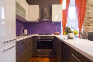 Kuchyň nebo kuchyňský kout v ubytování VisitZagreb Apartment