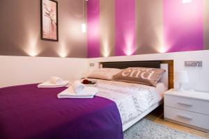 Postel nebo postele na pokoji v ubytování VisitZagreb Apartment