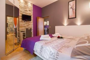 Postel nebo postele na pokoji v ubytování VisitZagreb Apartment