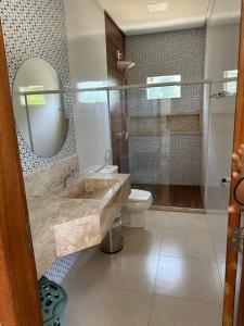 Koupelna v ubytování Casa sítio + 9 fotografií