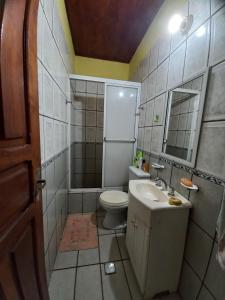 Koupelna v ubytování Eldorado Discépolo