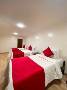 Krevet ili kreveti u jedinici u okviru objekta Hotel Fontibon