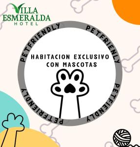 a logo for the milka sanremo hotel at Villa Esmeralda in San Juan Bautista Tuxtepec