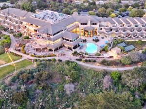 an aerial view of a resort with a swimming pool at Spectacular Ocean View - 3 Heated Pools - Seascape in Aptos