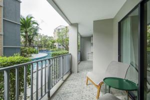 Balkón nebo terasa v ubytování 2 Bedrooms Suite Pool Access@The Title Residencies Naiyang